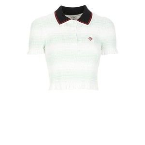 Casablanca Short-Sleeved Cotton Sweater With Contrasting Details - NWT